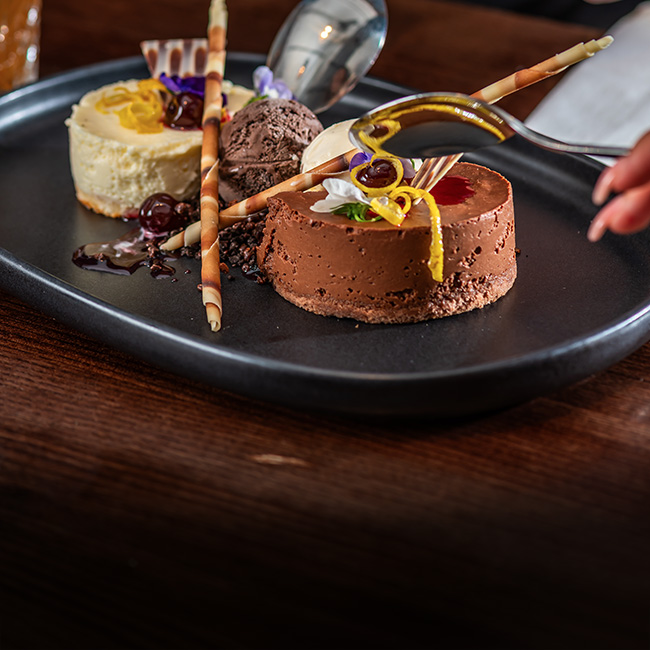 Dessert menu at The Ferry