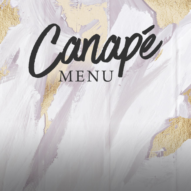 Canapé menu at The Ferry